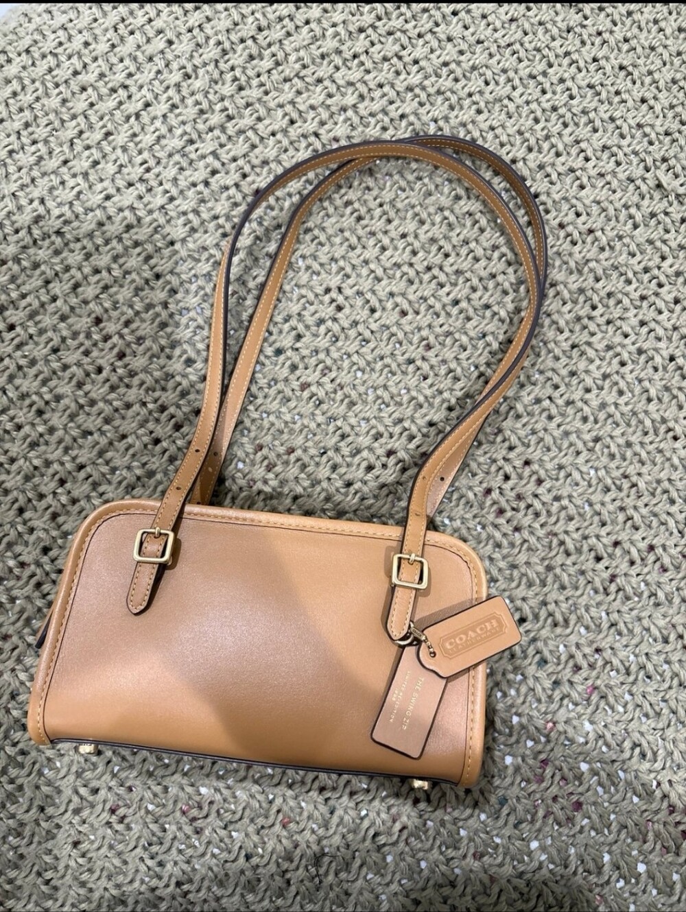Coach Honey Brown Swing Zip 20 Bag